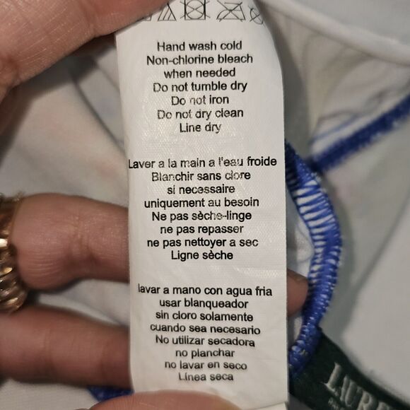 Ralph Lauren  One-Piece Swimsuit Womens Size 6 Carnival Paisley Underwire Beachy - Picture 11 of 14